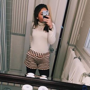 Zara matching striped shorts!!